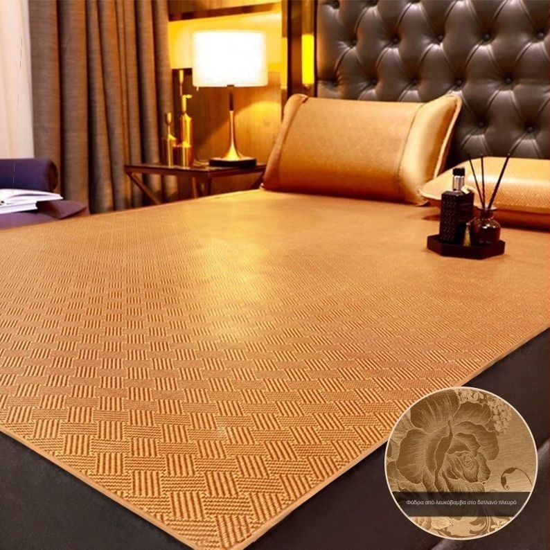 Δροσερό κρεβατόστρωμα, αναδιπλώσιμο σχέδιο, ύφασμα από βισκόζη (ice silk), ύφανση με συνενώσεις (spliced), Νέο κινεζικό στυλ