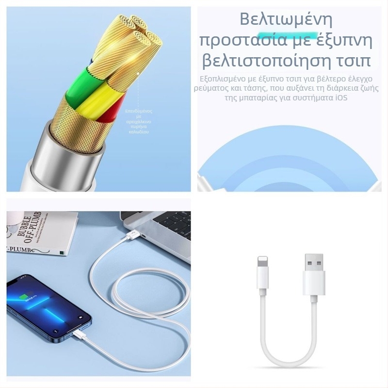 Junlang PD USB καλώδιο δεδομένων γρήγορης φόρτισης για iPhone 6–14