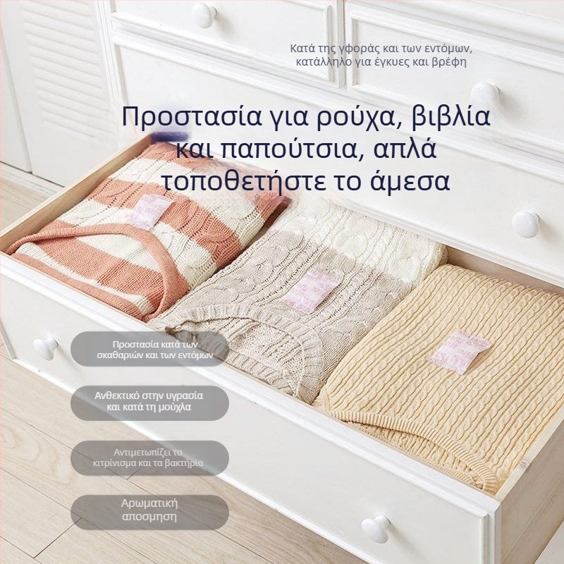 Μπάλες καμφοράς για ντουλάπα, άρωμα τριαντάφυλλου, εντομοαπωθητικό, κατά της μούχλας, συσκευασία 200 τεμάχια