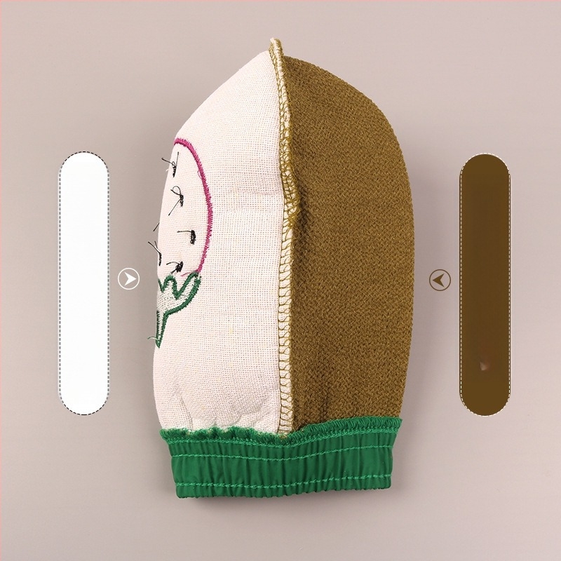 Πετσέτα μπάνιου με απολεπιστική υφή μέτριας-ψιλής, διπλής όψης υφή επιφάνειας, ματ υλικό, σχέδιο κέντησης