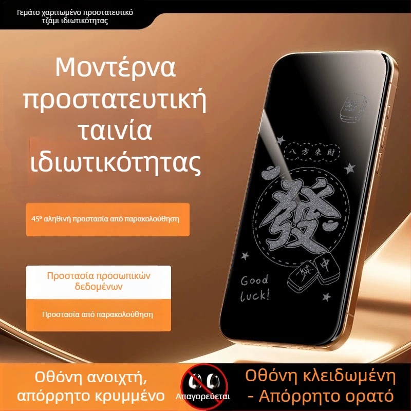 Προστατευτικό οθόνης από tempered glass με προστασία ιδιωτικότητας για iPhone 14 Pro Max – HD, πλήρης οθόνη, αντι-παρατήρησης, ανθεκτικό σε πτώσεις, ανθεκτικό στη σκόνη