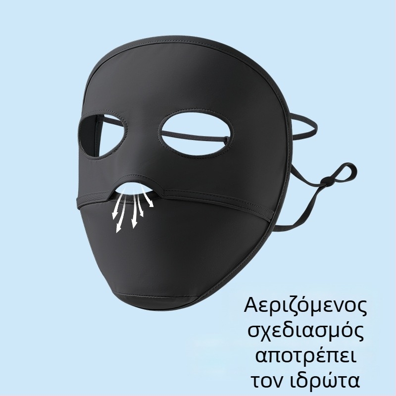 Γυναικεία μάσκα προσώπου με UV προστασία, αναπνεύσιμη, πλήρης κάλυψη, νάιλον ύφασμα, Καλοκαίρι 2024