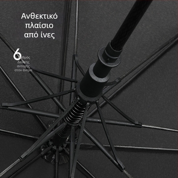 Ομπρέλα γκολφ με 8 ραβδιά από ίνες, κάλυμμα 190T αντίκτυπος, λαβή EVA, αυτόματο άνοιγμα και κλείσιμο, δυνατότητα εκτύπωσης λογότυπου