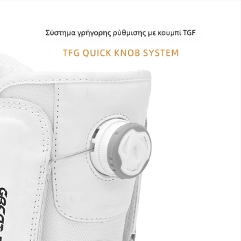 Snowboard μποτάκια, unisex, PU επάνω μέρος με αδιάβροχο ύφασμα, εξωτερική σόλα από καουουτσούκ, στρώση απορρόφησης κραδασμών