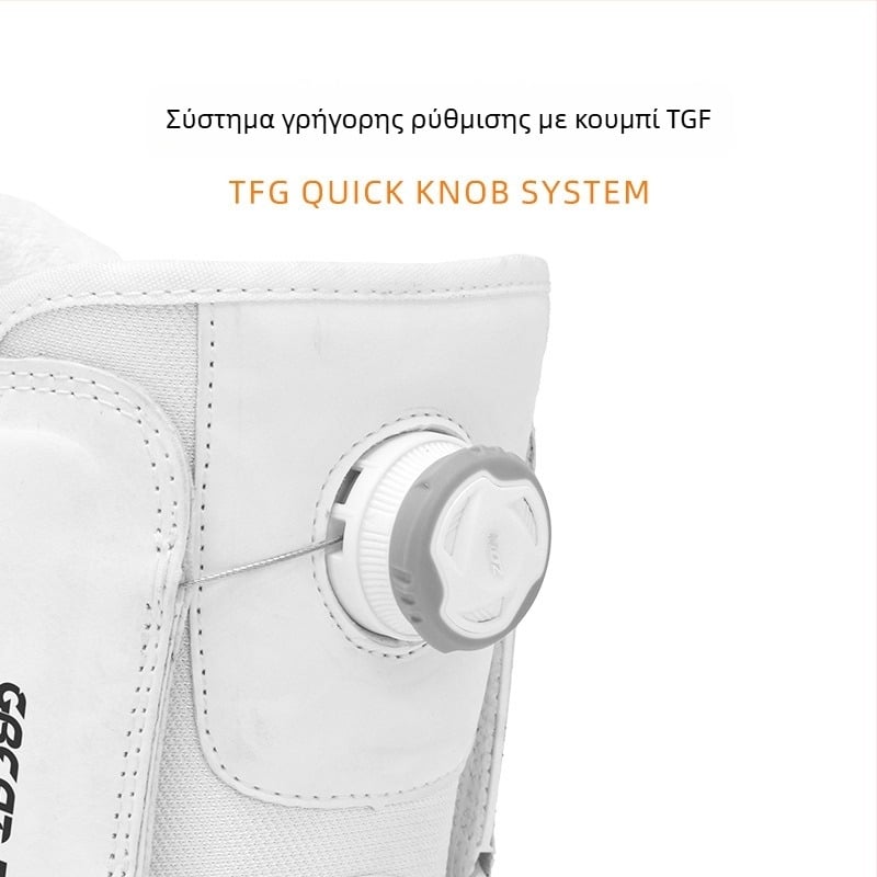 Snowboard μποτάκια, unisex, PU επάνω μέρος με αδιάβροχο ύφασμα, εξωτερική σόλα από καουουτσούκ, στρώση απορρόφησης κραδασμών