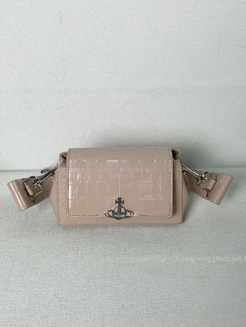 Empress Dowager Saturn ανάγλυφη 3D underarm τσάντα, πανκ στυλ, μικρό τετράγωνο, hazel