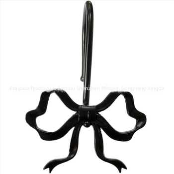 Γάντζος κουρτινών σε σχήμα φιόγκου – Σίδηρος + κράμα ψευδαργύρου, Μοντέρνο μινιμαλιστικό στυλ, Διακοσμητικός δακτύλιος κουρτίνας ντους