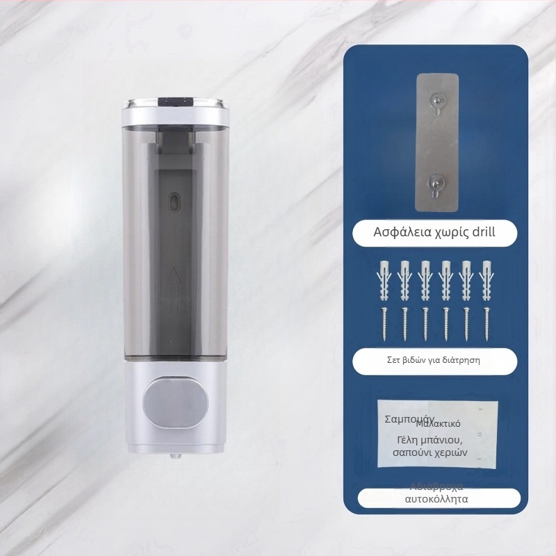 Διανομέας σαπουνιού τοίχου με αισθητήρα, εγκατάσταση χωρίς διάτρηση, πλαστικό σώμα