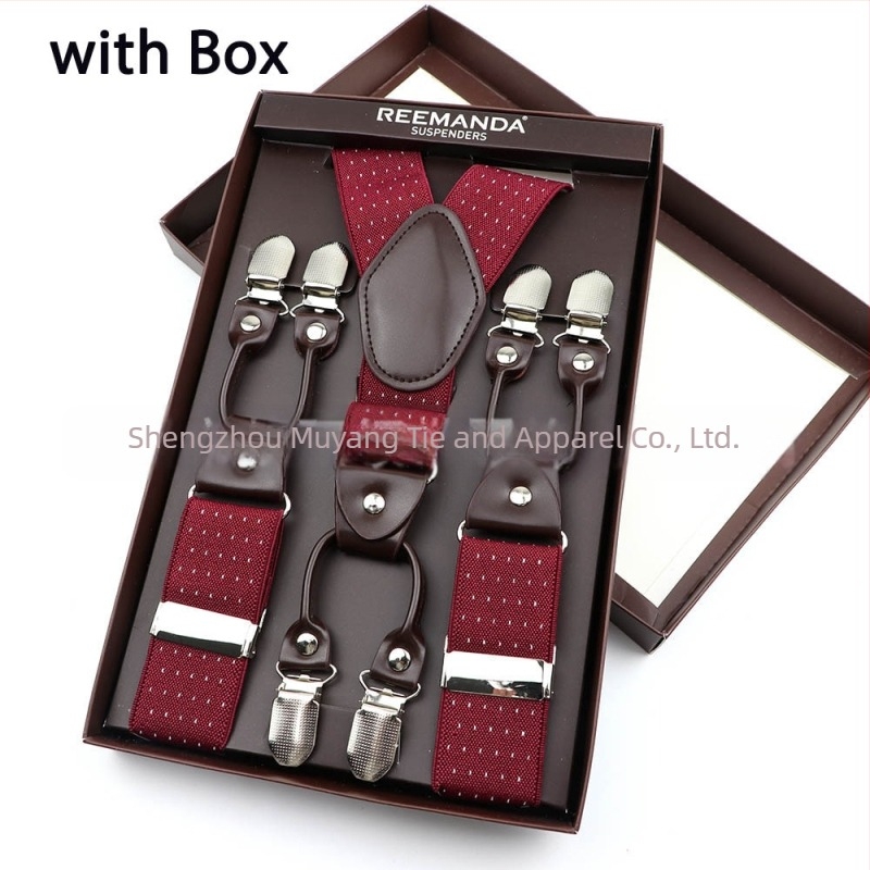 Unisex 6 κλιπ ιμάντες, ρυθμιζόμενοι, ισχυρό ελαστικό, σχέδιο σταυρωτής πλάτης, νήμα πολυεστερικό με ελαστική ταινία