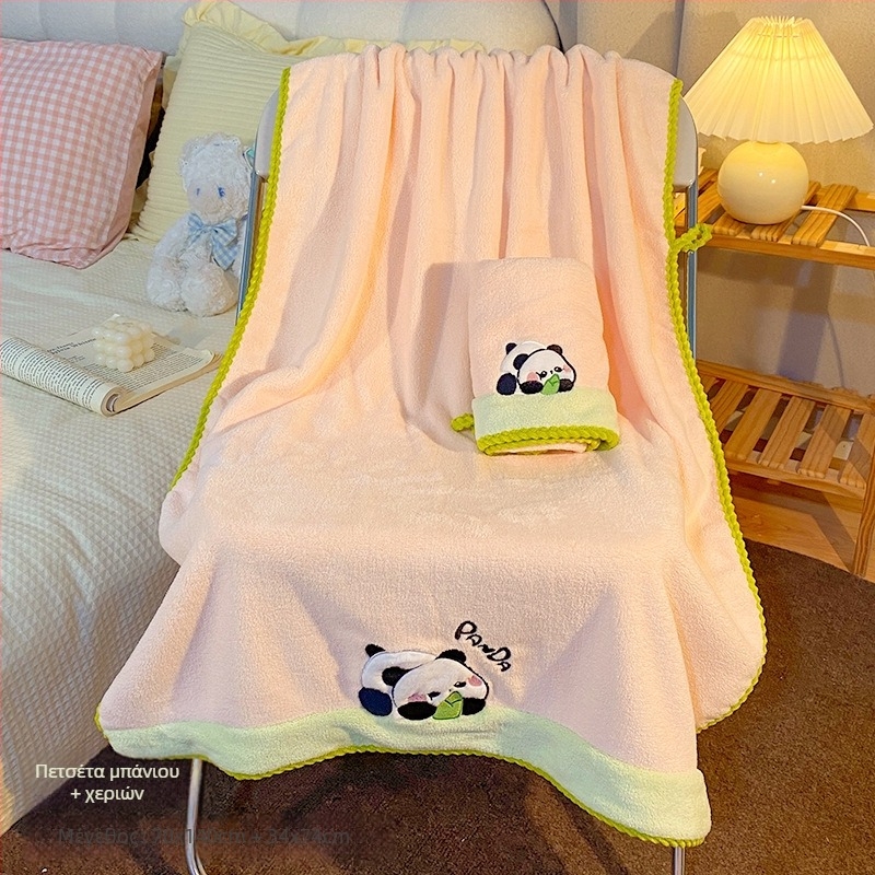 Πετσέτα μπάνιου από κοραλλί φλίς, 40s νήμα, 450 γρ+, σειρά κινουμένων σχεδίων, εκτύπωση λογότυπου