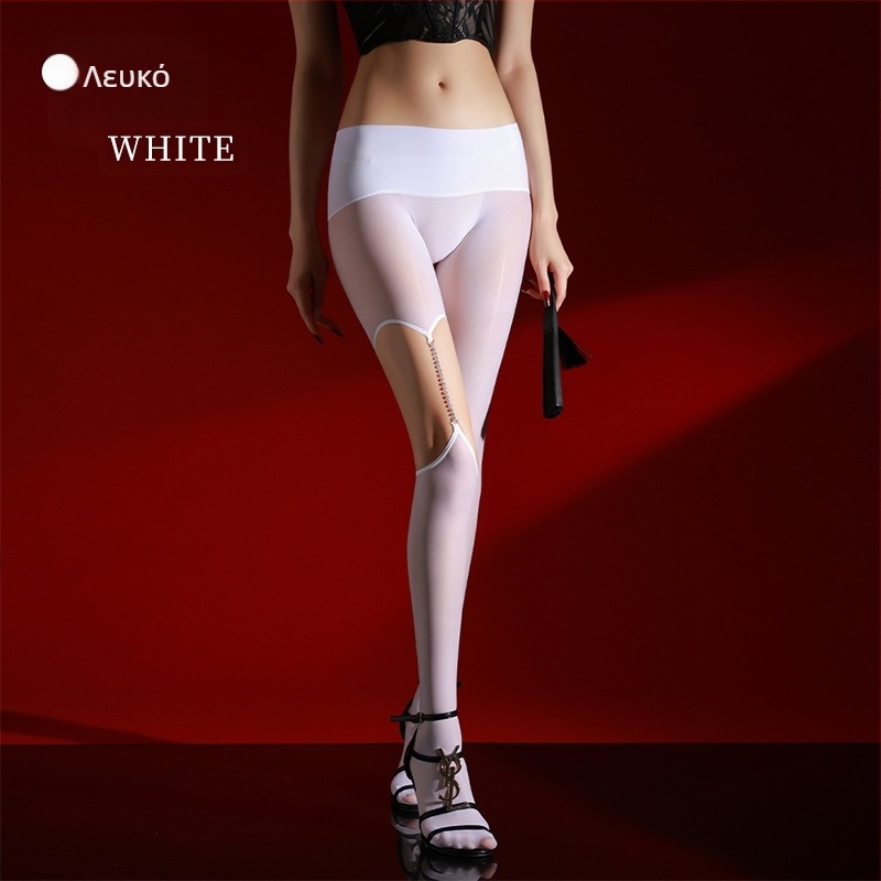 Καλσόν Love Chain, μονόπλευρη αλυσίδα, λεπτό ύφασμα, γυαλιστικό νάιλον, αόρατος σχηματισμός, αντιτριβή, sexy στυλ