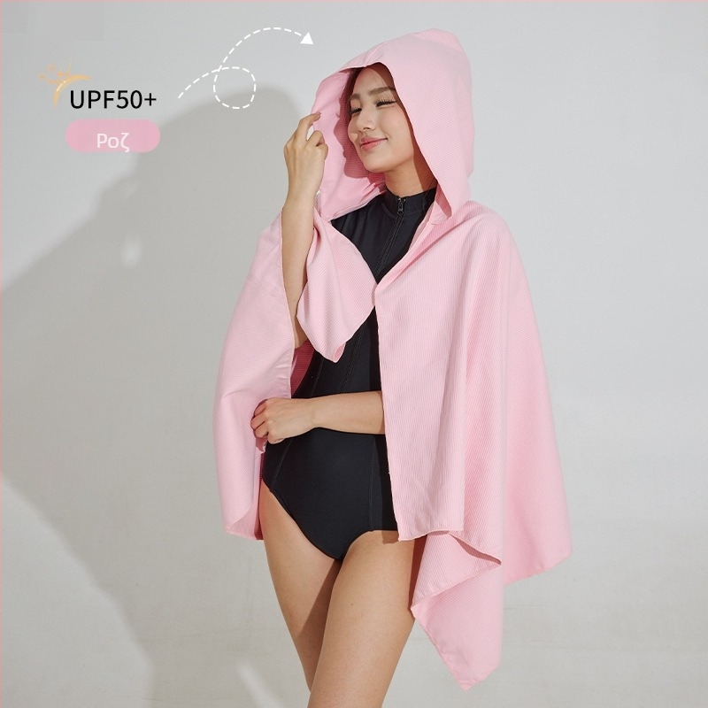 Πετσέτα μπάνιου με κουκούλα, γρήγορο στέγνωμα, πολυεστέρας, 200-300 γρ, 19 νήματα