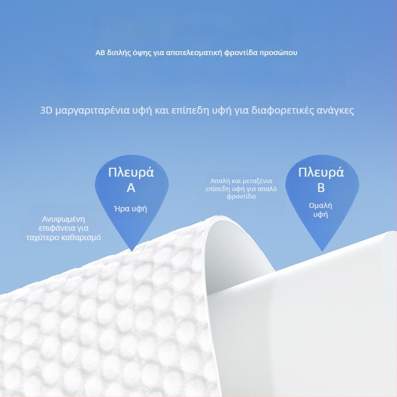 Manhua Πετσέτες Προσώπου Μίας Χρήσης, Επιτοίχιες, Επιπλέον Παχιές, 130 Φύλλα, 100% Βισκόζη, Μέγεθος 19×18 εκ, 350 g ανά τεμάχιο