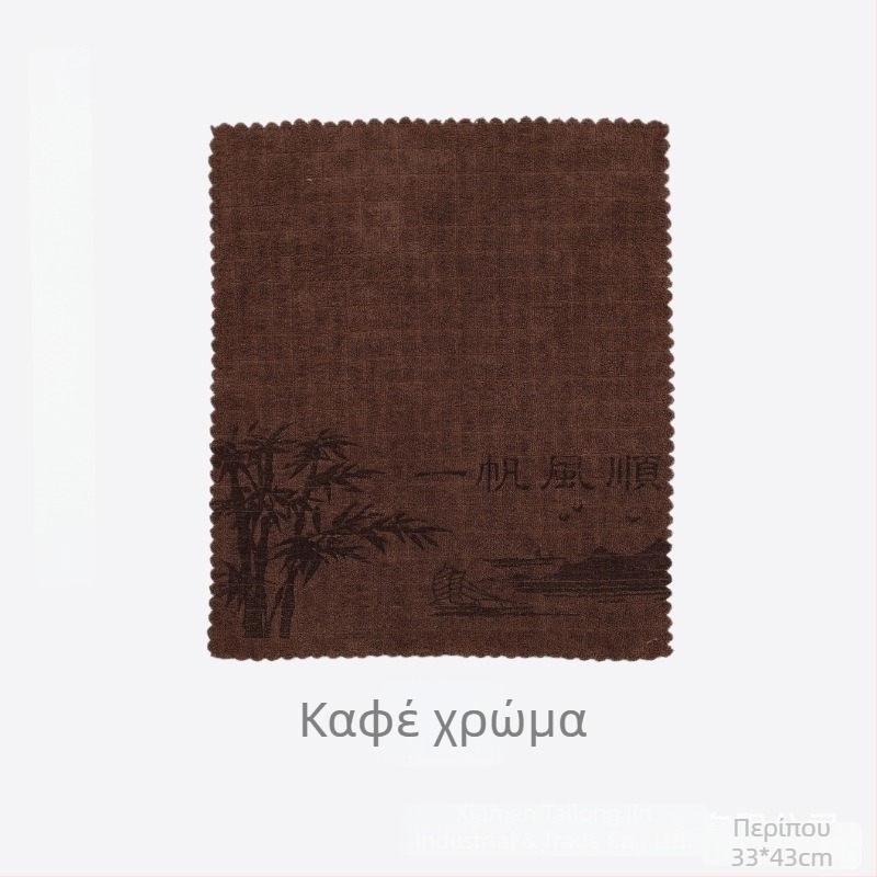 Tailong Gold Πετσέτα Τσαγιού από Υπερλεπτή Ίνα — 60 g, υψηλή απορροφητικότητα (5–10 s), διαδικασία εκτύπωσης