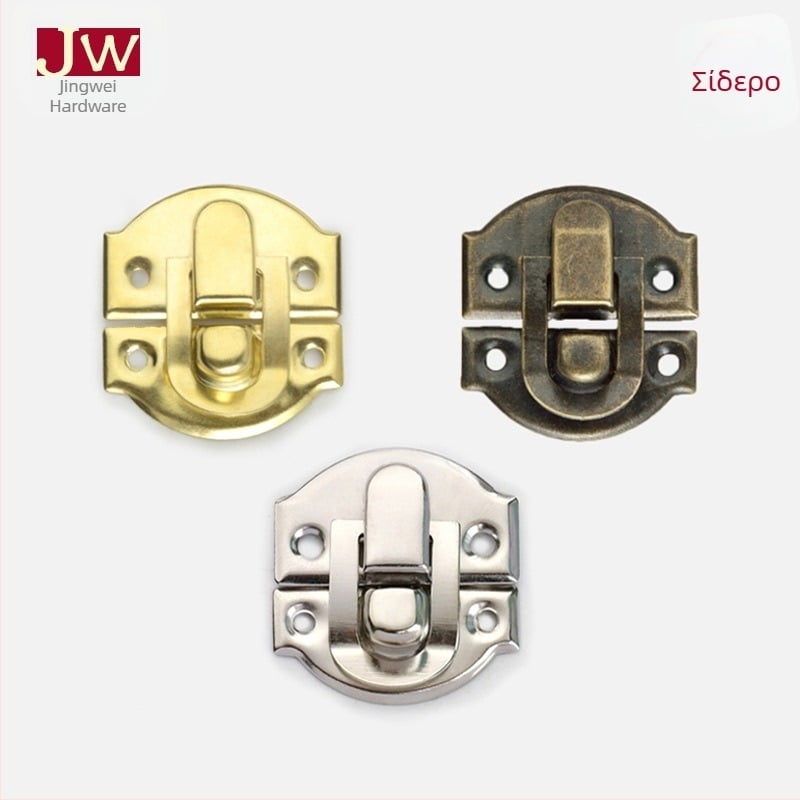 Χαρδουερ κλειδώματος κουτιών, σιδερένιο, Jingwei Hardware, στυλ Νέο Κινεζικό, ηλεκτροπλατίωση, κατάλληλο για κουτιά κρασιού, δώρα και κοσμηματοθήκες