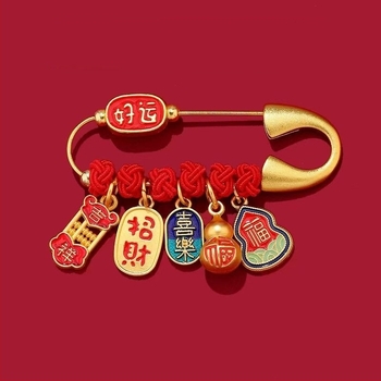 Ξύλινη καρφίτσα με ηλεκτροπλατινωμένη επίστρωση, βίντατζ στυλ, λογοτεχνικό ρετρό, unisex αξεσουάρ, άνοιξη 2025