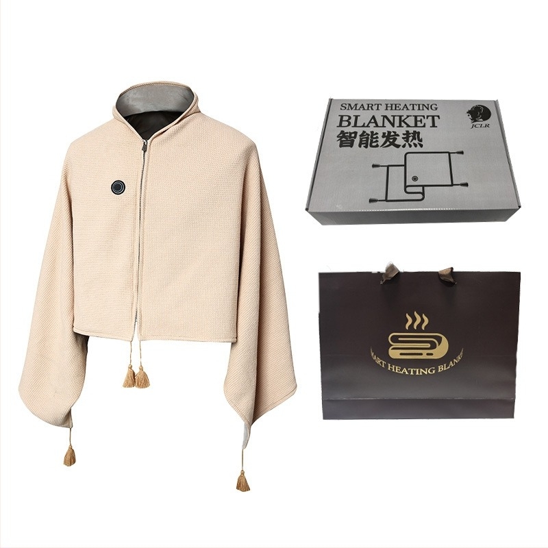 Σάλι θέρμανσης με ηλεκτρική θέρμανση, πολυεστερική ύφανση, Jacquard ύφανση, κατάλληλο για άνδρες και γυναίκες, για το χειμώνα