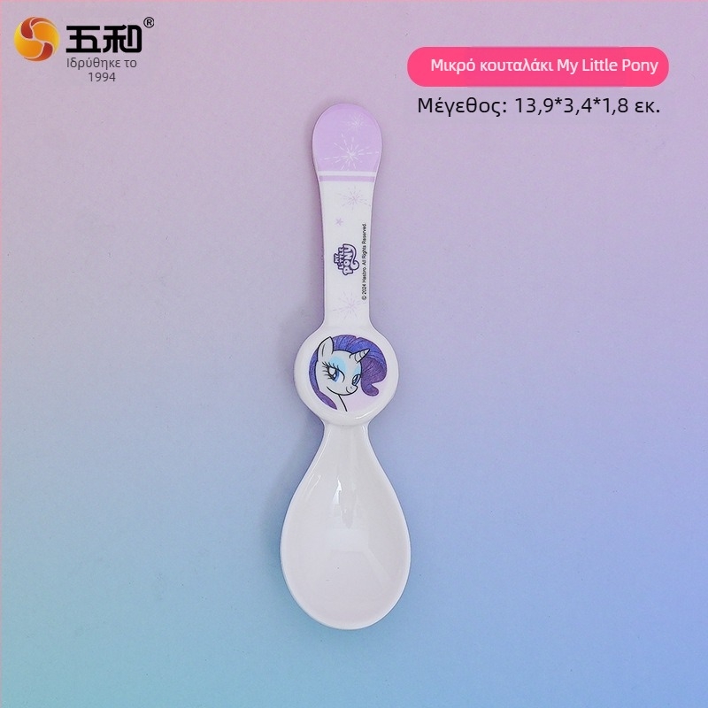 Παιδικό πλαστικό κουτάλι με σχέδιο καρτούν — υλικό κατάλληλο για τρόφιμα, ποιότητας πρώτης κατηγορίας