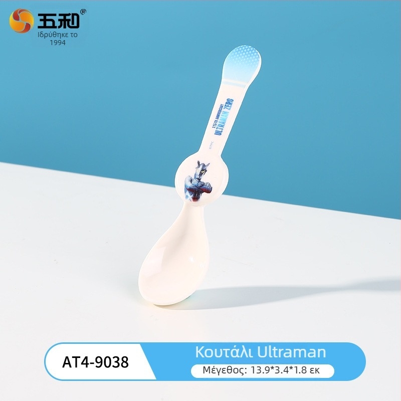 Παιδικό πλαστικό κουτάλι με μοτίβο κινουμένων σχεδίων, φρέσκο και γλυκό στυλ, μάρκα V and