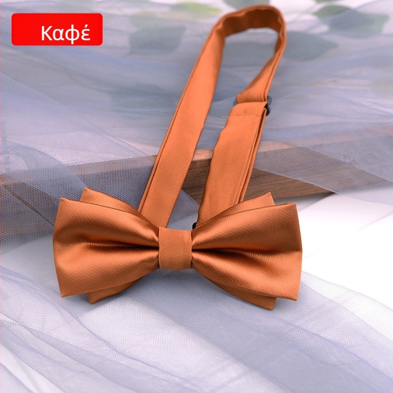 Unisex σατέν παπιόν με επίπεδη κεφαλή για επίσημο ντύσιμο, μονοχρωματικό ύφασμα