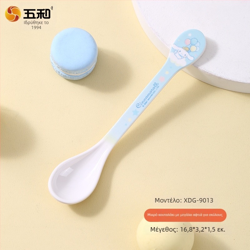 Πλαστικό παιδικό κουτάλι με μοτίβο καρτούν, φρέσκο και χαριτωμένο στυλ