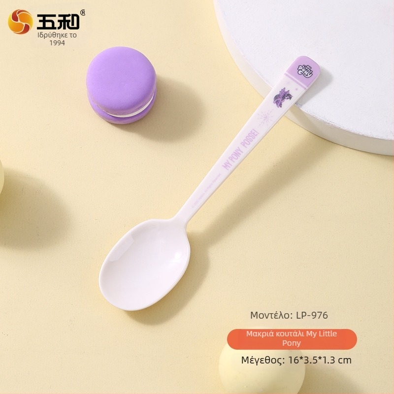 Παιδικό πλαστικό κουταλάκι με μοτίβο κινούμένων σχεδίων, φρέσκο και γλυκό στυλ