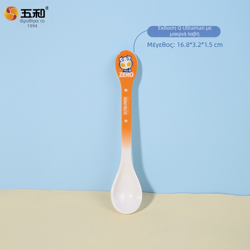 Παιδικό πλαστικό κουταλάκι με μοτίβο κινούμένων σχεδίων, φρέσκο και γλυκό στυλ