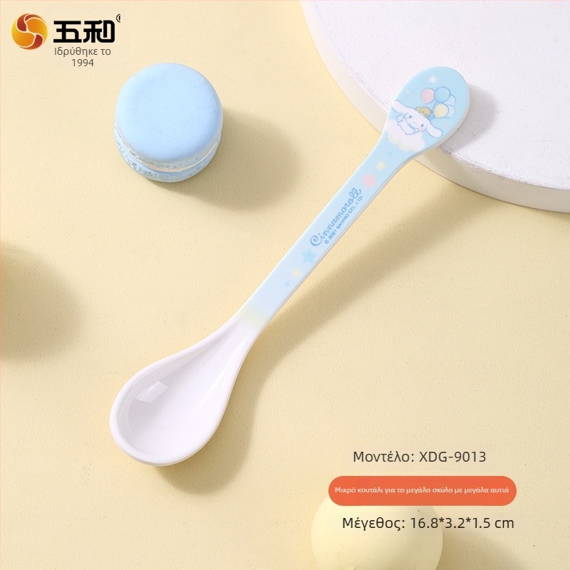 Παιδικό πλαστικό κουταλάκι με μοτίβο κινούμένων σχεδίων, φρέσκο και γλυκό στυλ