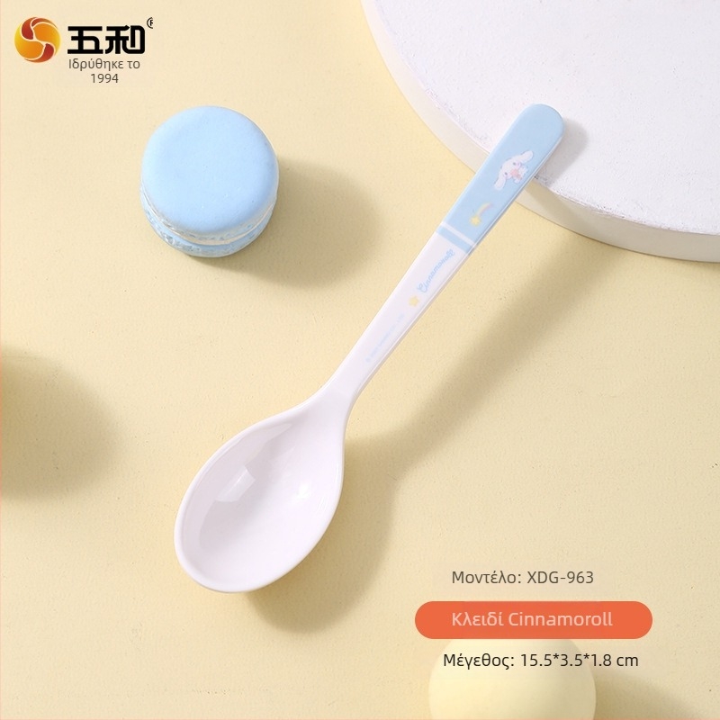 Παιδικό πλαστικό κουταλάκι με μοτίβο κινούμένων σχεδίων, φρέσκο και γλυκό στυλ