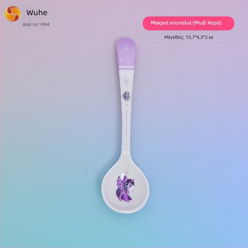 Πλαστικό κουτάλι για παιδιά με καρτούν σχέδιο, φρέσκο και γλυκό στυλ