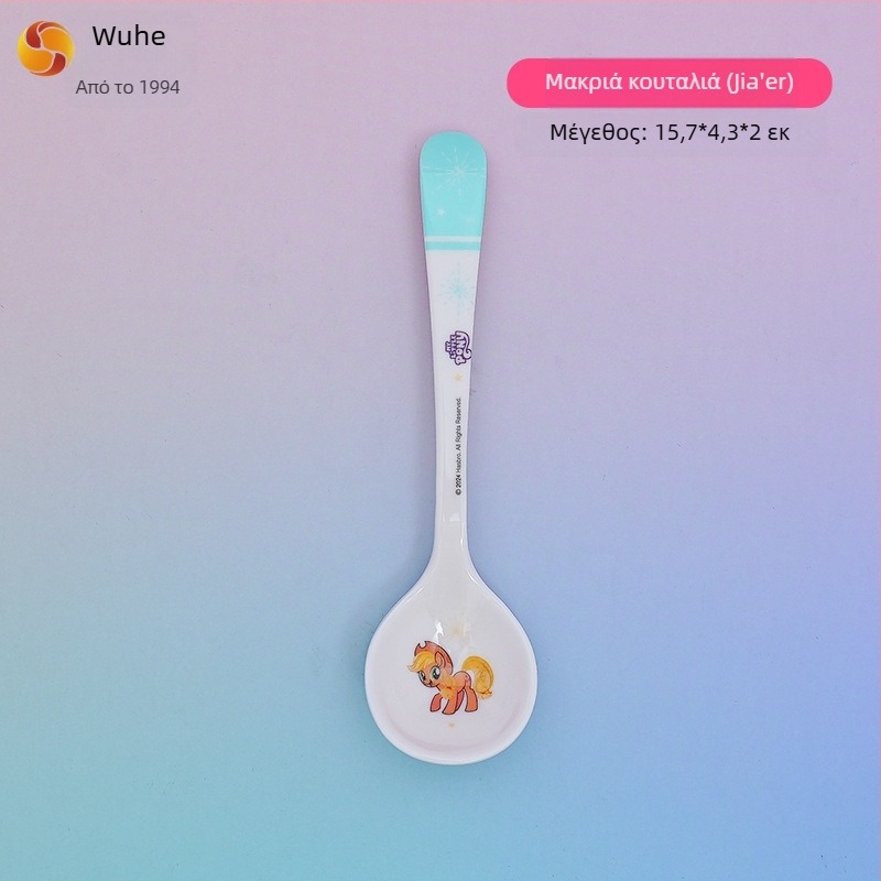 Πλαστικό κουτάλι για παιδιά με καρτούν σχέδιο, φρέσκο και γλυκό στυλ