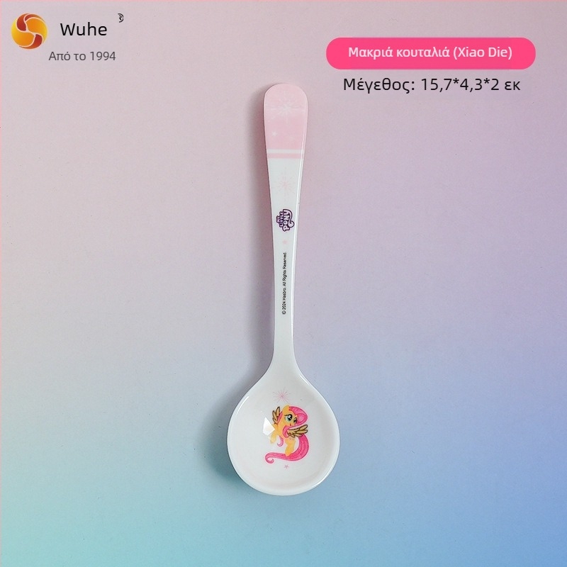 Πλαστικό κουτάλι για παιδιά με καρτούν σχέδιο, φρέσκο και γλυκό στυλ