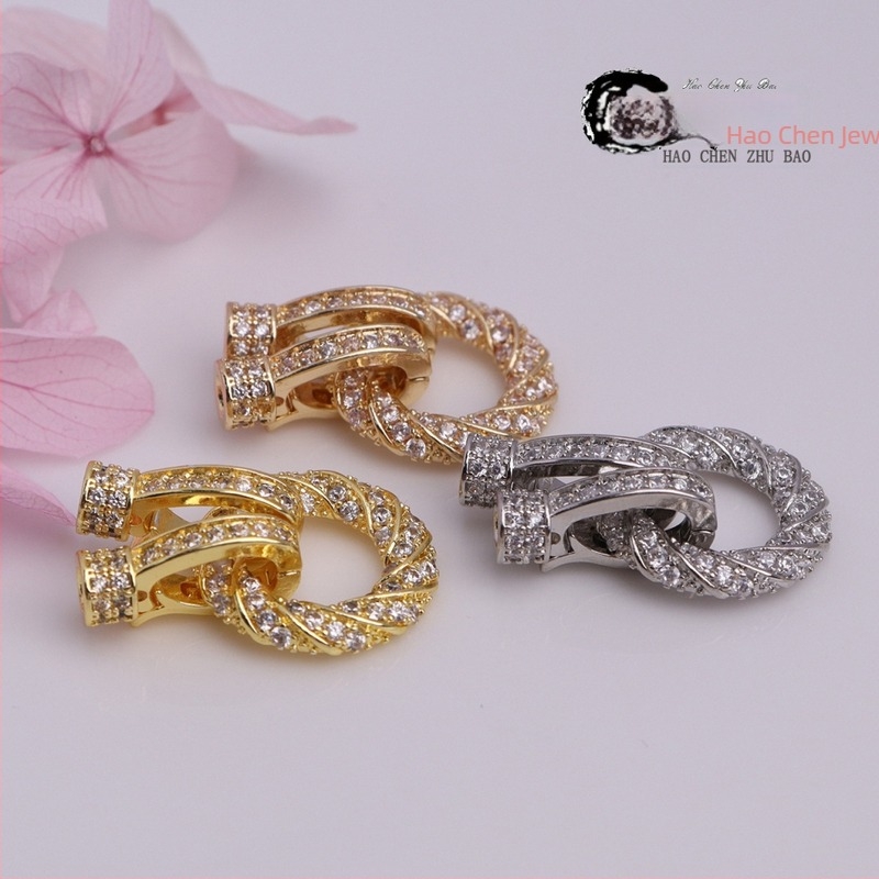 Κούμπωμα κολιέ με Cable Knit Χαλκός, Ηλεκτροπλατίωση, Κωδικός K082, Haochen (Χαλκός; Cable Knit; Ηλεκτροπλατίωση; K082; Haochen)