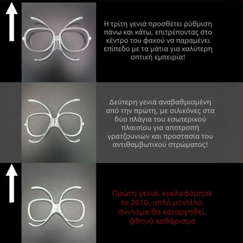 Γυαλιά σκι με TR90 εσωτερικό πλαίσιο για προσαρμοστή μυωπίας, ρυθμιζόμενα, προστασία ματιών για ενήλικες