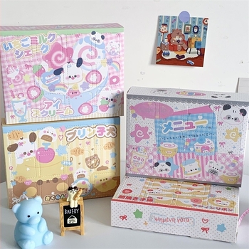 Κουτί δώρου, καρτούν στυλ, λευκό χαρτόνι, χωρίς λογότυπο, χωρίς παραμετροποίηση