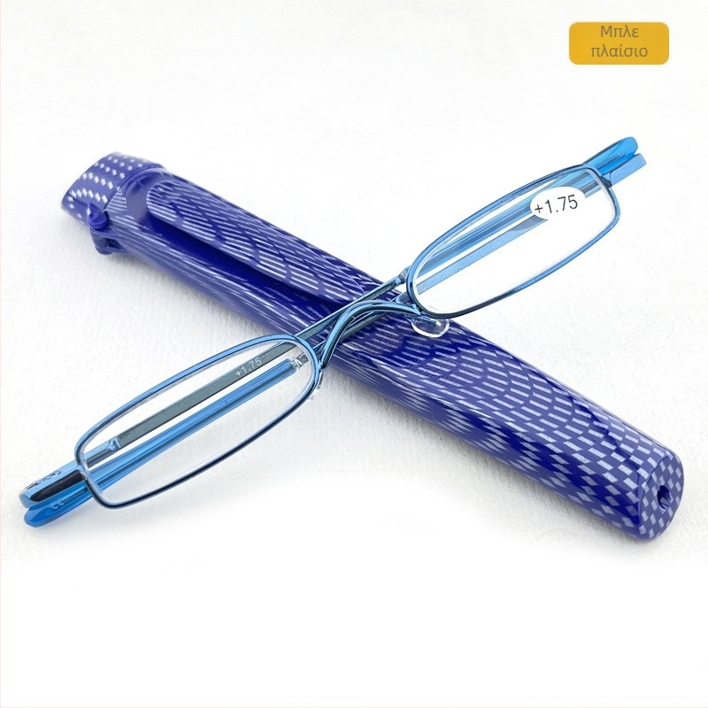 Γυαλιά ανάγνωσης, φακοί από ρητίνη, πλήρες πλαίσιο, μεταλλική κατασκευή από κράμα χαλκού, μοντέλο 281 με επάνω κάλυμμα.