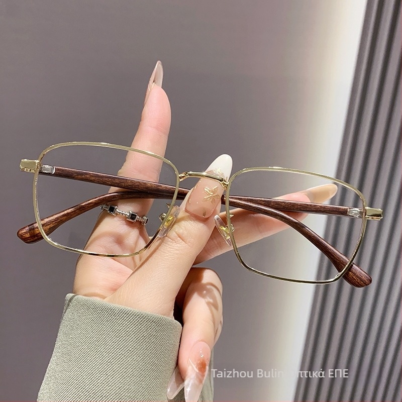 Γυαλιά ανάγνωσης με προστασία από μπλε φως, PC φακοί, πλήρης σκελετός, μεταλλικός και PC σκελετός, τετράγωνο σχήμα