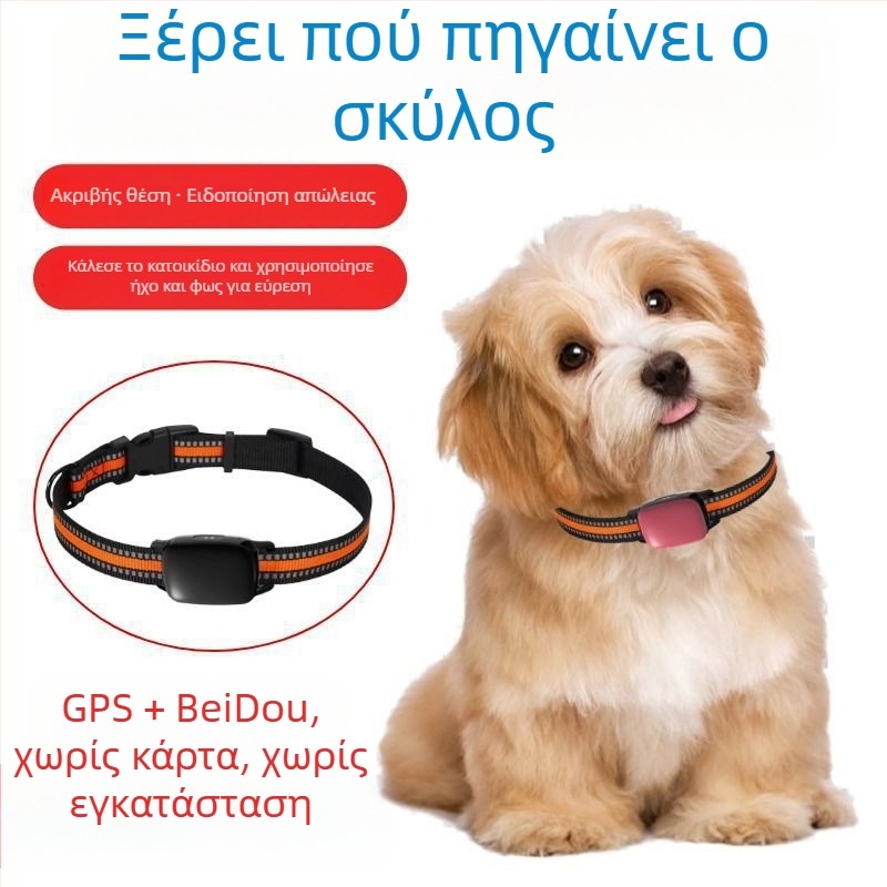 Κολάρο Εντοπισμού κατοικίδιων για σκύλους και γάτες — Απομακρυσμένη Παρακολούθηση, Συμβατό με Android