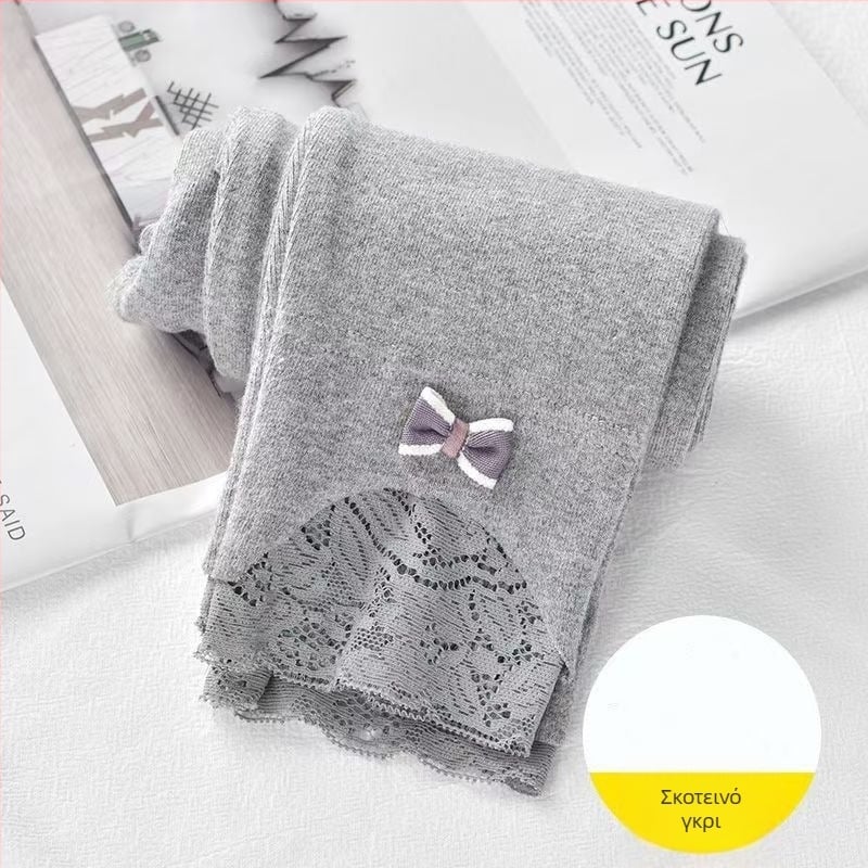 Κοριτσίστικα κολάν για άνοιξη-φθινοπωρινή περίοδο, ελαφριά καθημερινή γραμμή, μεσαία μέση, 100% πολυεστέρας, για παιδιά 3–8 ετών