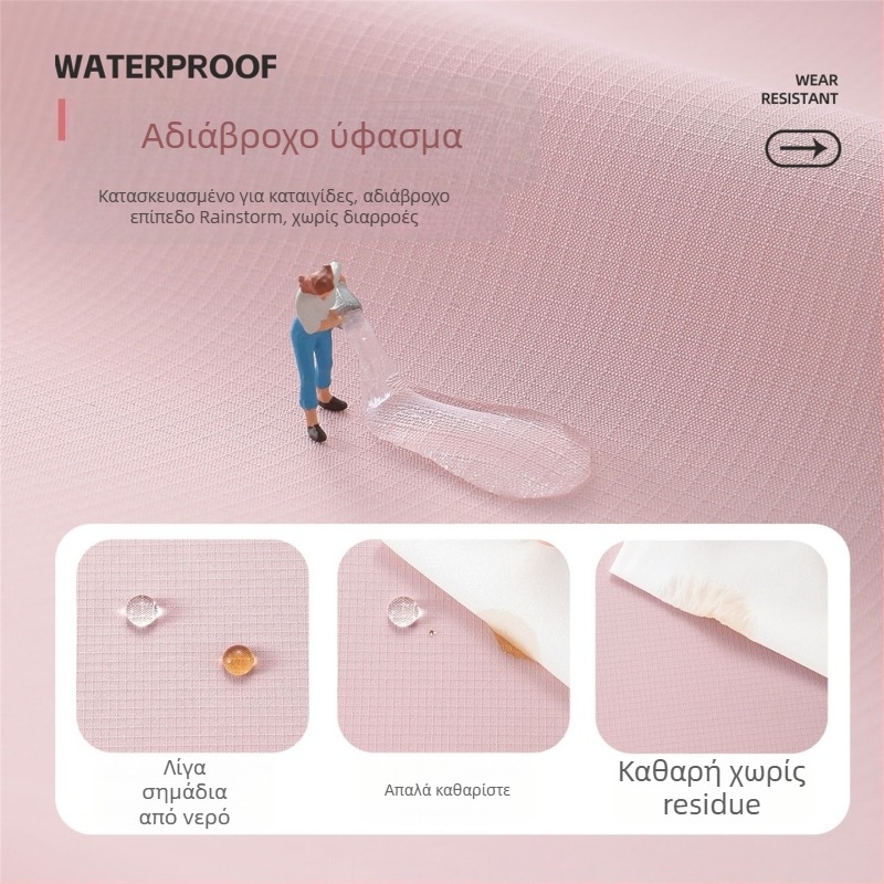 Παιδικό εξωτερικό μπουφάν με κουκούλα, αδιάβροχο 1000 mm, ανθεκτικό στον άνεμο και ζεστό, 100% πολυεστέρας