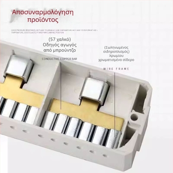 Τερματικός Μπλοκ Υψηλής Ισχύος με Χαλκού Κέλυφος, Θήκη Διακλάδωσης με Δύο Είσοδοι και Πολλαπλές Έξοδοι