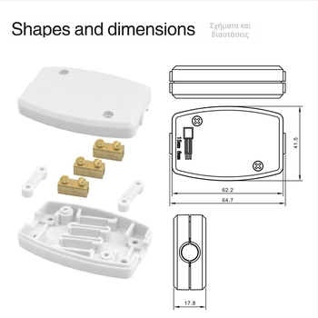 ZING EAR κουτί σύνδεσης αγωγών, διακλαδωτής 2-to-3 αγωγών, βιδωτός κλειδωμένος τερματικός σύνδεσμος, επέκταση παροχής