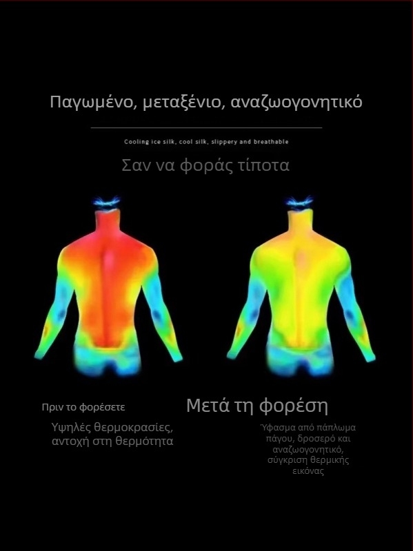 Ανδρικό αμάνικο γιλέκο ταχείας εξάτμισης για τρέξιμο, πολυεστερικό ύφασμα ice silk, φαρδιά γραμμή, καλοκαίρι αθλητισμός 2025