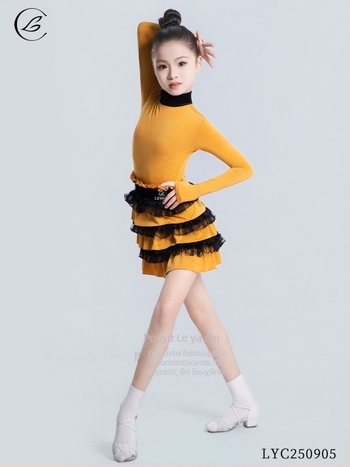 Λατινοχορευτικό ένδυμα για κορίτσια, παιδιά και ενήλικες — Χειμώνας 2025, πολυτελές για πρακτική και παραστάσεις; Crystal Hemp πολυεστέρας 90–95%; Γλυκό στυλ, Κομψό καθημερινό στυλ