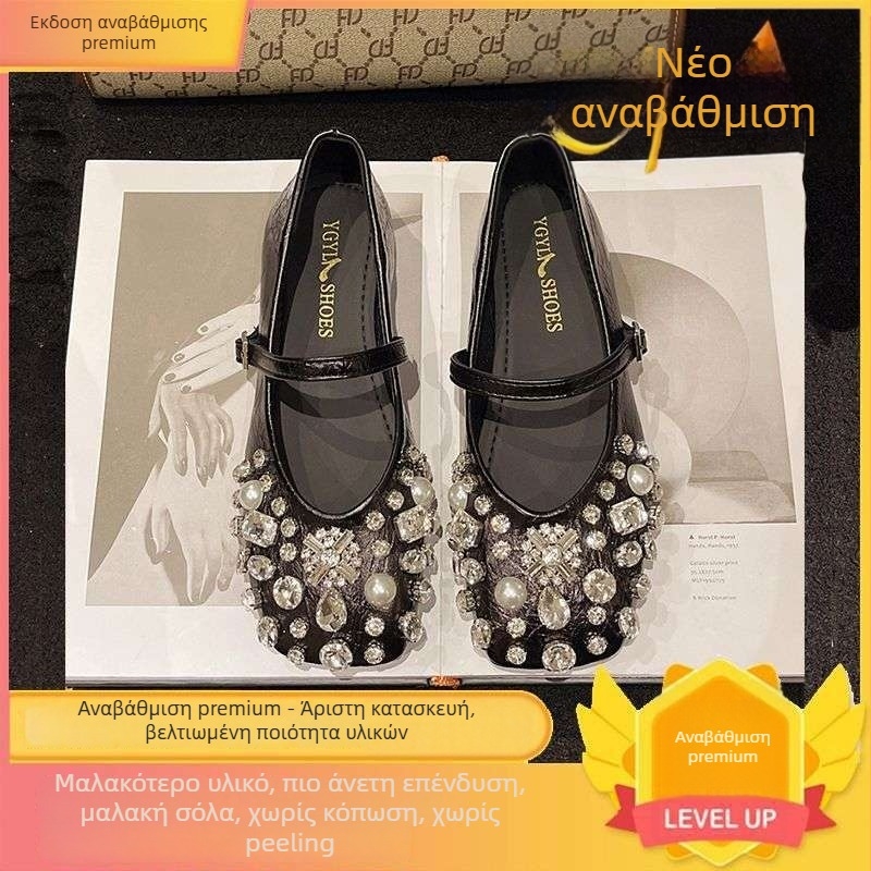 Mary Jane παπούτσια – Άνοιξη 2025, Κορεάτικό street-hipster στυλ, ύφασμα κάνναβης, περιεκτικότητα βασικού υφάσματος >95%, κατασκευή με κόλλα