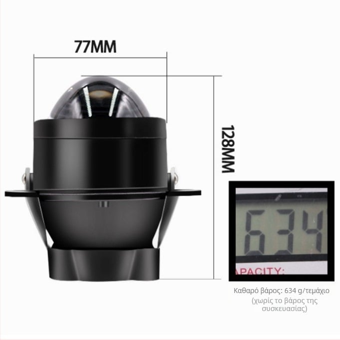 LED φανάρι ομίχλης J2 χαμηλής δέσμης, 55W, 9-16V, 12000LM