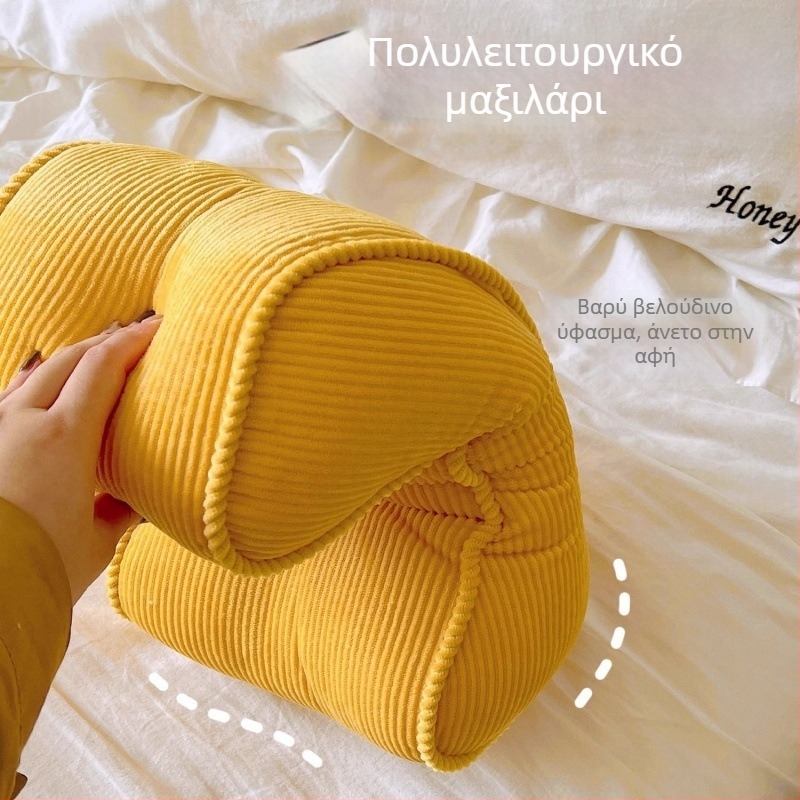 Corduroy μαξιλάρι πλάτης, Σκανδιναβικό στυλ, κάλυμμα πολυεστέρα με γέμισμα PP βαμβάκι