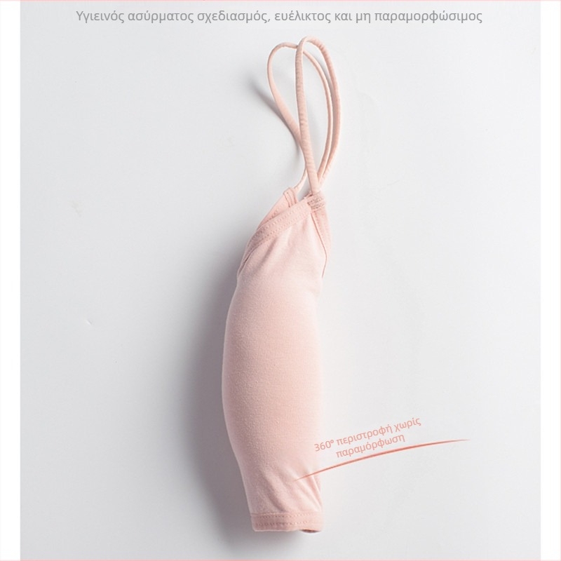 100% βαμβακερό χωρίς πλάτη τοπ τύπου wrap με λεπτές τιράντες, πλήρες κύπελλο, αναπνέει