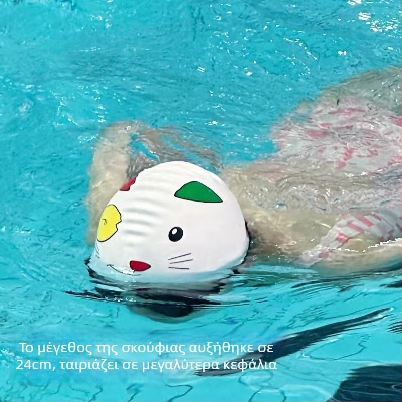 Αδιάβροχο σκουφάκι κολύμβησης από σιλικόνη για ενήλικες – καρτούν μοτίβο, προστασία αυτιών, κωδικός προϊόντος 620503232