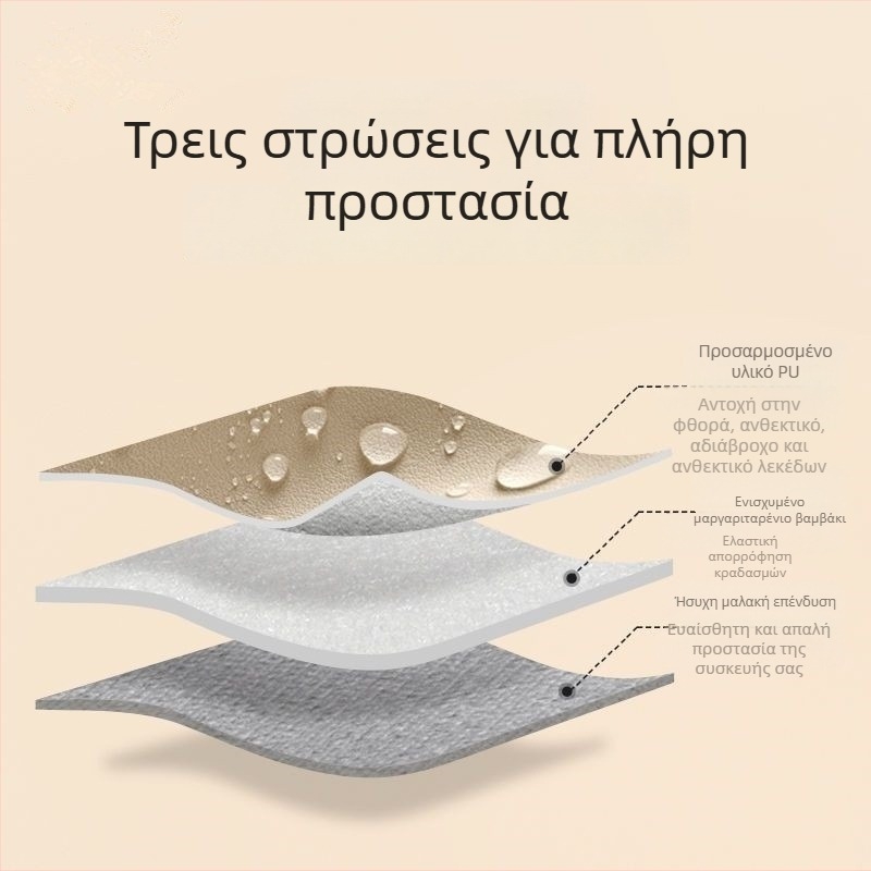 Haomo PU θήκη λάπτοπ με εσωτερική επένδυση — αστικός μινιμαλισμός, αναπνεύσιμη και αδιάβροχη, υπερ-ελαφριά και ανθεκτική, επένδυση πολυεστέρα, άνοιξη 2025